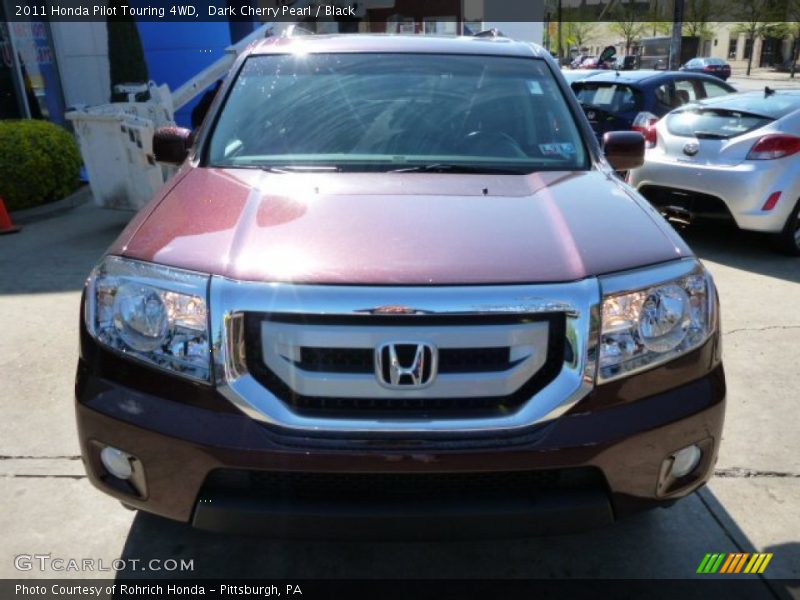 Dark Cherry Pearl / Black 2011 Honda Pilot Touring 4WD