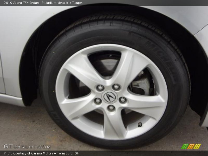 Palladium Metallic / Taupe 2010 Acura TSX Sedan