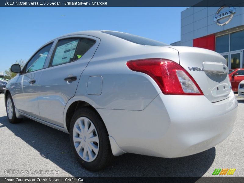 Brilliant Silver / Charcoal 2013 Nissan Versa 1.6 S Sedan