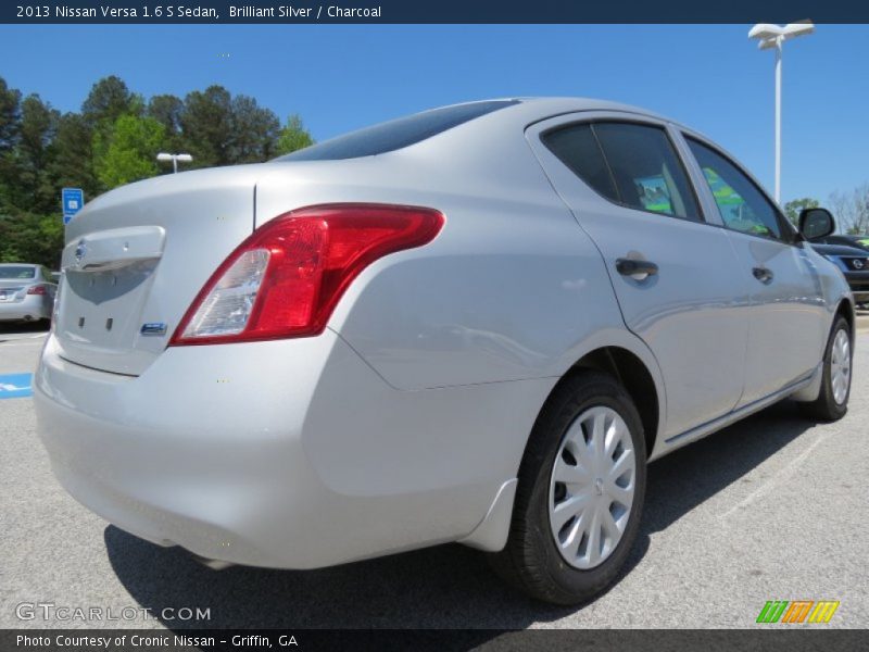 Brilliant Silver / Charcoal 2013 Nissan Versa 1.6 S Sedan