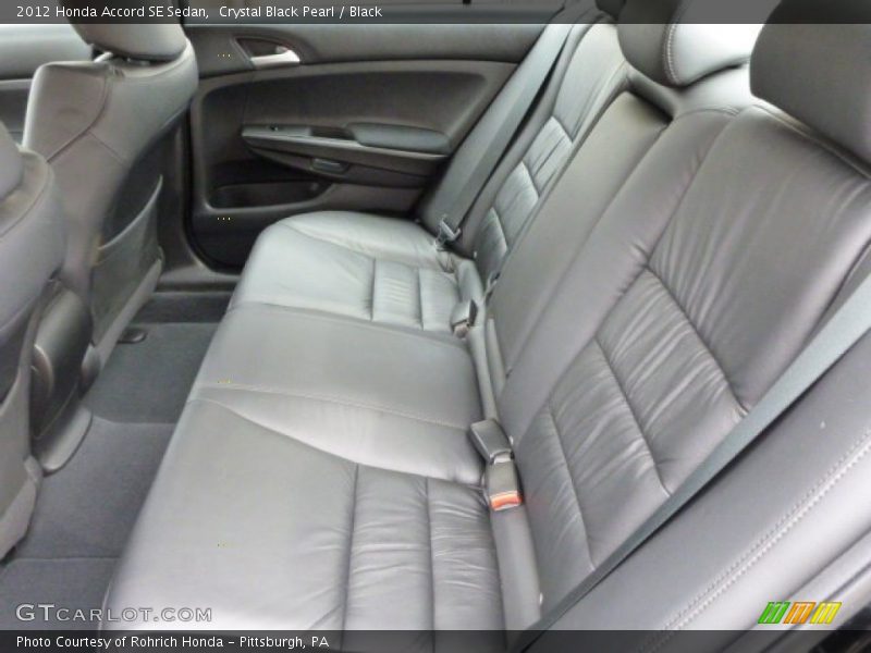 Rear Seat of 2012 Accord SE Sedan