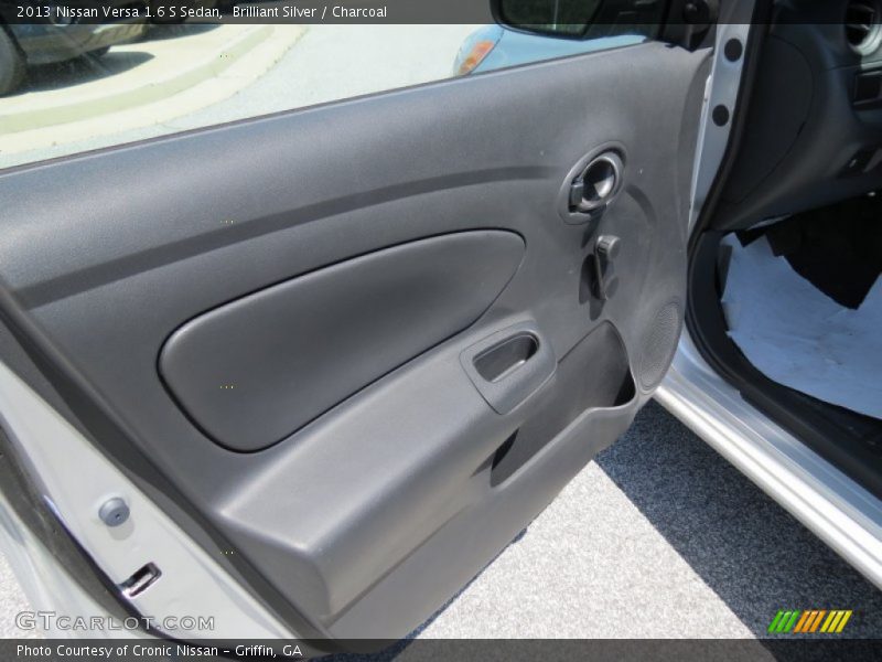 Brilliant Silver / Charcoal 2013 Nissan Versa 1.6 S Sedan