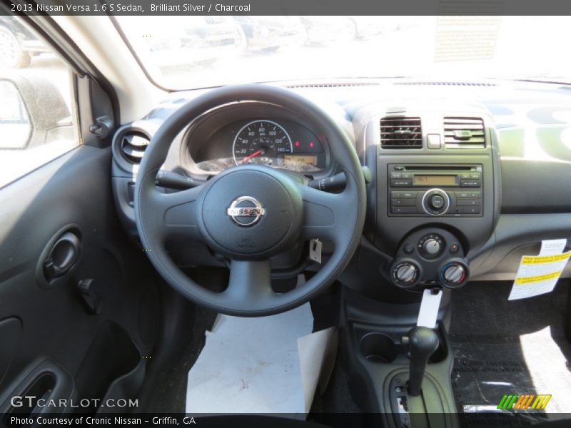 Brilliant Silver / Charcoal 2013 Nissan Versa 1.6 S Sedan