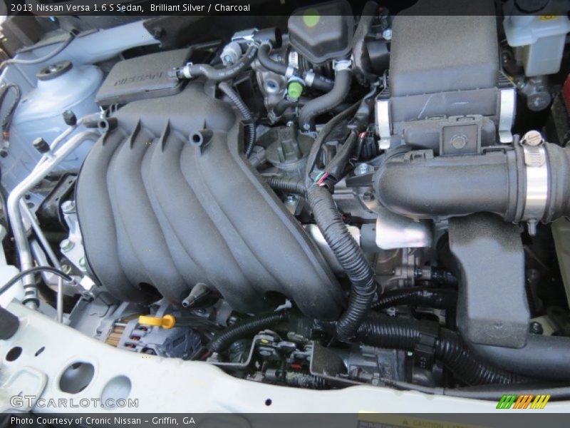 Brilliant Silver / Charcoal 2013 Nissan Versa 1.6 S Sedan