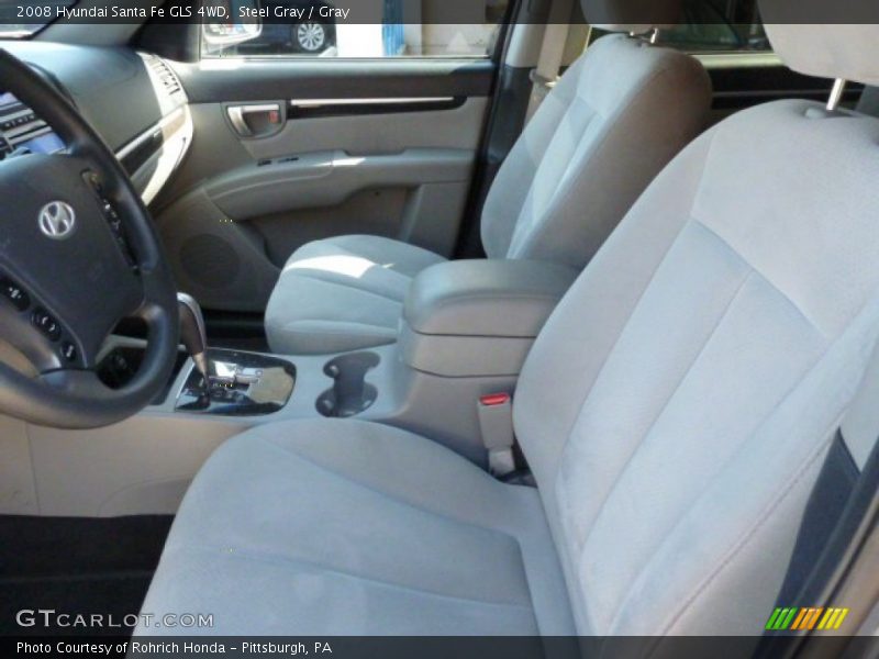  2008 Santa Fe GLS 4WD Gray Interior