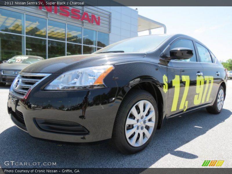 Super Black / Charcoal 2013 Nissan Sentra SV