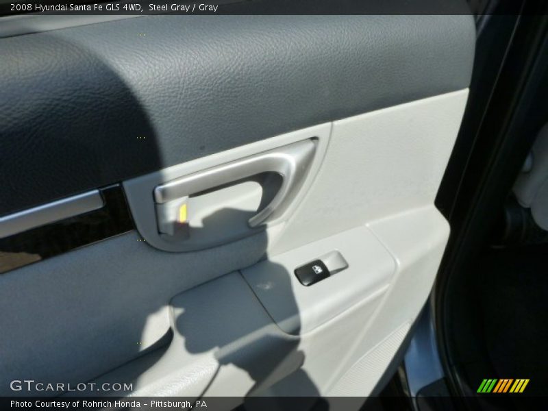 Steel Gray / Gray 2008 Hyundai Santa Fe GLS 4WD