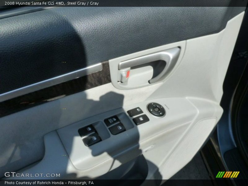 Steel Gray / Gray 2008 Hyundai Santa Fe GLS 4WD