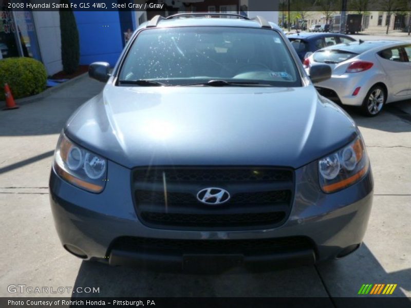 Steel Gray / Gray 2008 Hyundai Santa Fe GLS 4WD