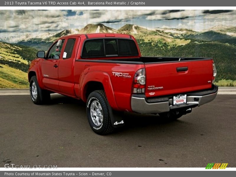 Barcelona Red Metallic / Graphite 2013 Toyota Tacoma V6 TRD Access Cab 4x4