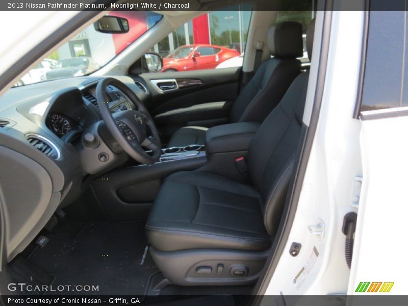 Moonlight White / Charcoal 2013 Nissan Pathfinder Platinum