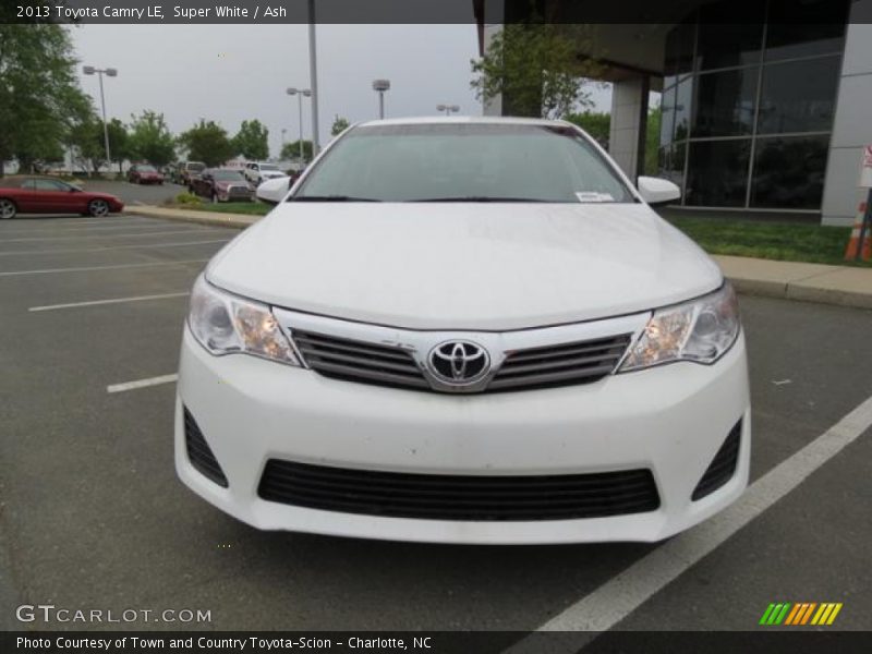 Super White / Ash 2013 Toyota Camry LE