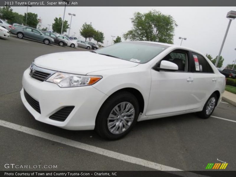 Super White / Ash 2013 Toyota Camry LE