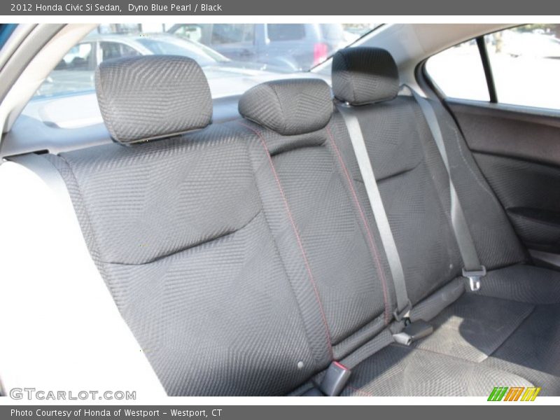 Dyno Blue Pearl / Black 2012 Honda Civic Si Sedan