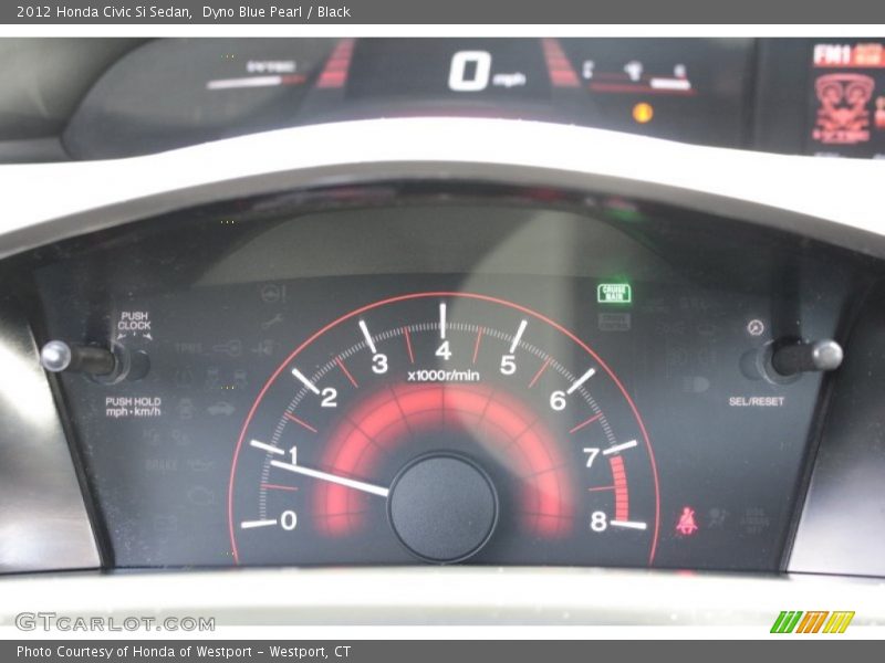 Dyno Blue Pearl / Black 2012 Honda Civic Si Sedan