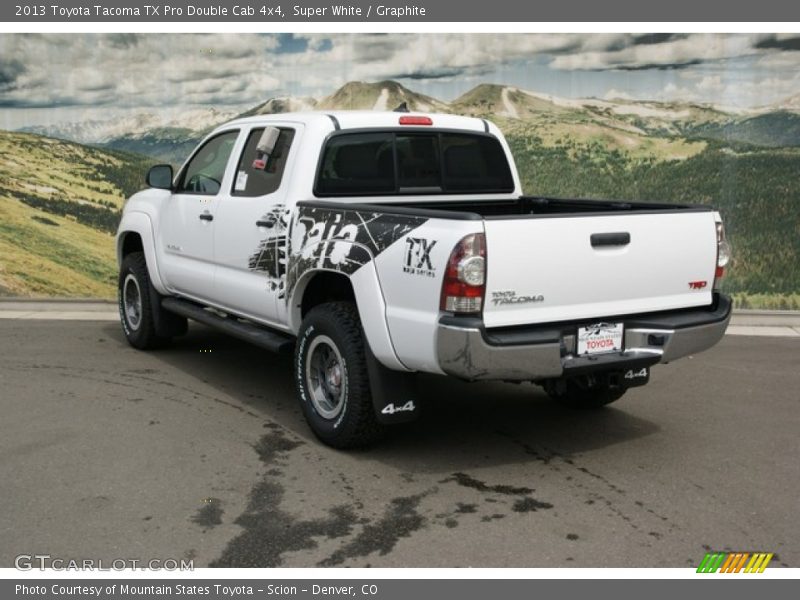 Super White / Graphite 2013 Toyota Tacoma TX Pro Double Cab 4x4