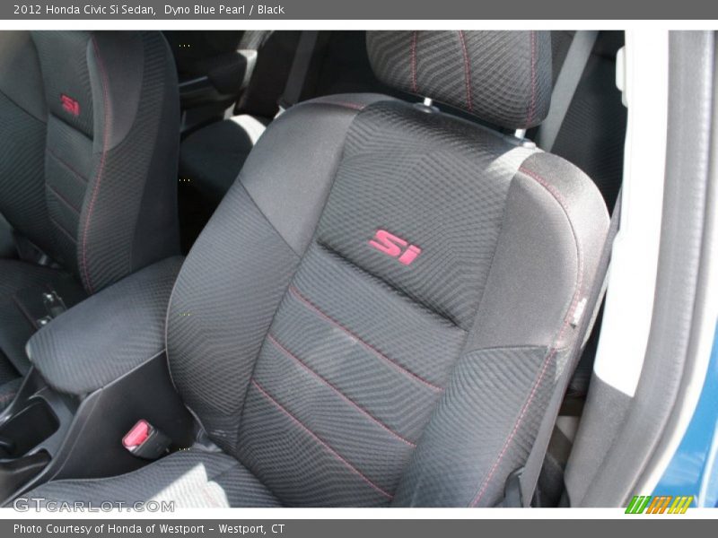 Dyno Blue Pearl / Black 2012 Honda Civic Si Sedan