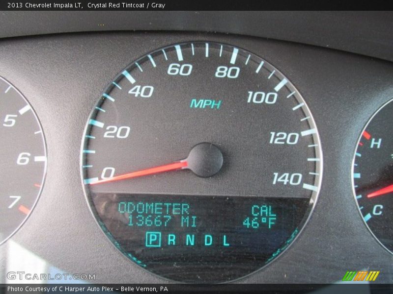 Crystal Red Tintcoat / Gray 2013 Chevrolet Impala LT