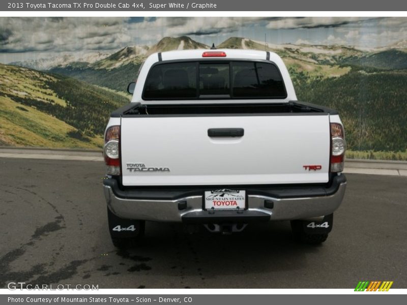 Super White / Graphite 2013 Toyota Tacoma TX Pro Double Cab 4x4