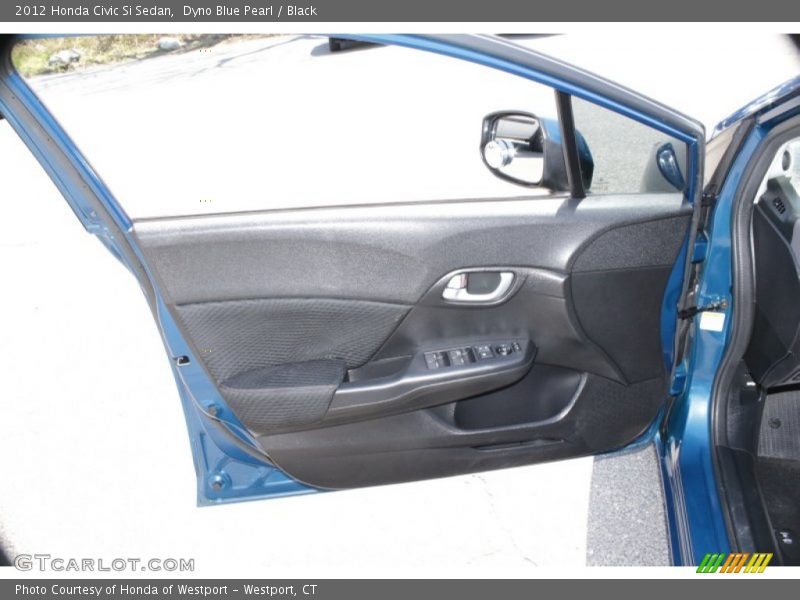 Dyno Blue Pearl / Black 2012 Honda Civic Si Sedan