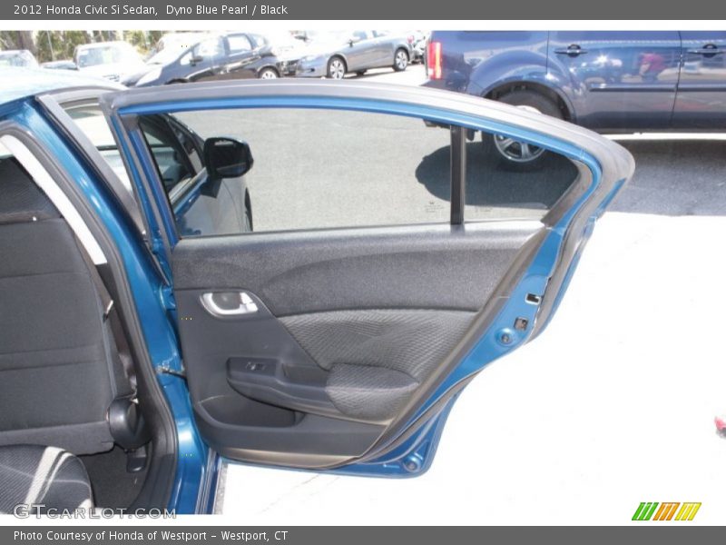 Dyno Blue Pearl / Black 2012 Honda Civic Si Sedan