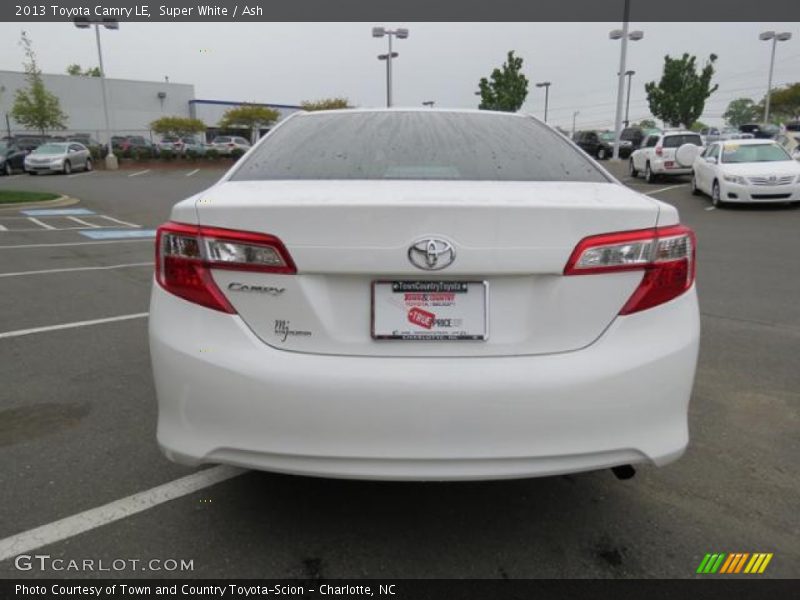 Super White / Ash 2013 Toyota Camry LE