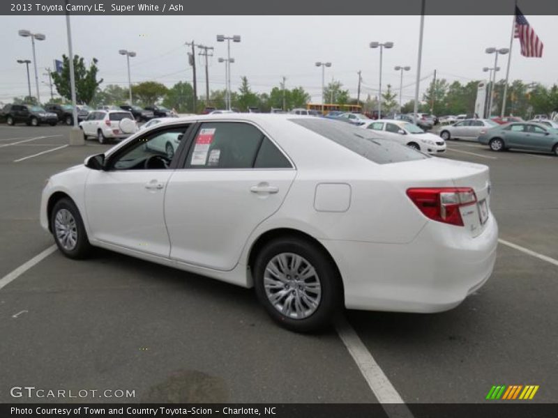 Super White / Ash 2013 Toyota Camry LE