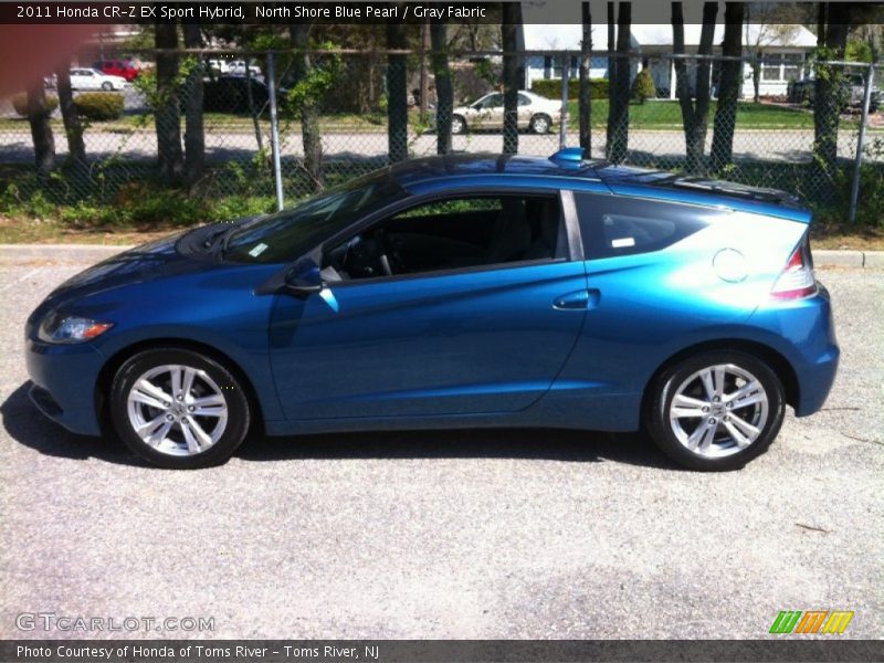 North Shore Blue Pearl / Gray Fabric 2011 Honda CR-Z EX Sport Hybrid
