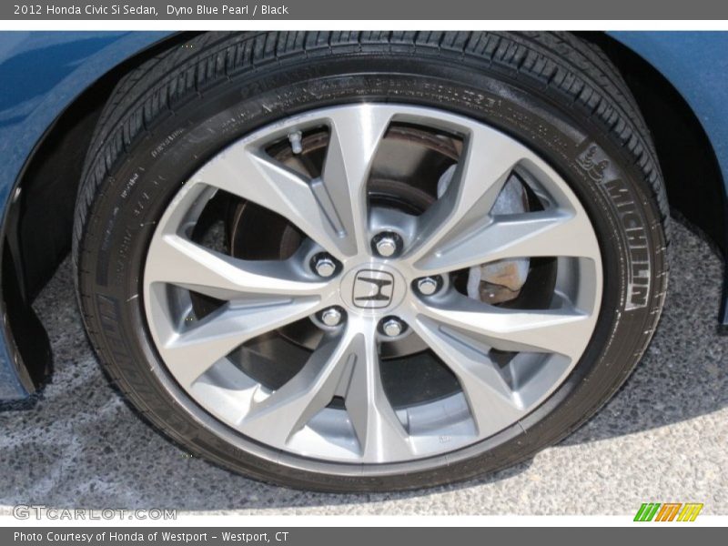 Dyno Blue Pearl / Black 2012 Honda Civic Si Sedan