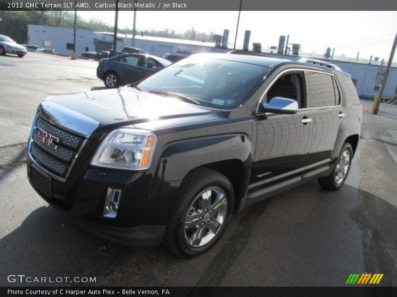 Carbon Black Metallic / Jet Black 2012 GMC Terrain SLT AWD