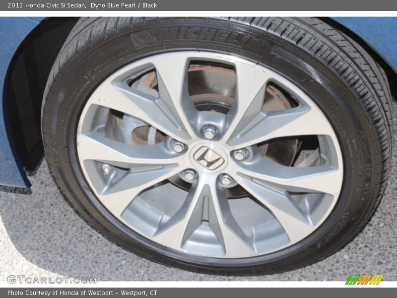 Dyno Blue Pearl / Black 2012 Honda Civic Si Sedan