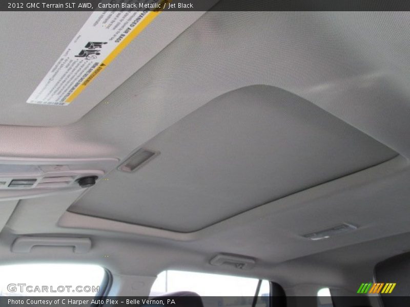 Carbon Black Metallic / Jet Black 2012 GMC Terrain SLT AWD