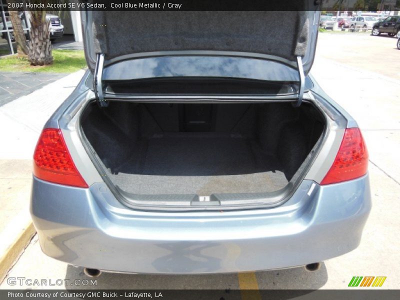 Cool Blue Metallic / Gray 2007 Honda Accord SE V6 Sedan