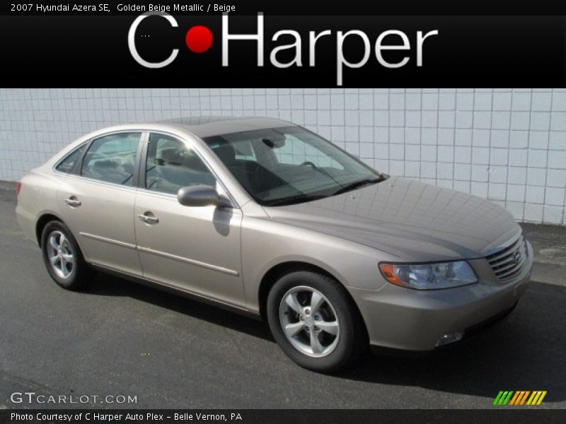 Golden Beige Metallic / Beige 2007 Hyundai Azera SE