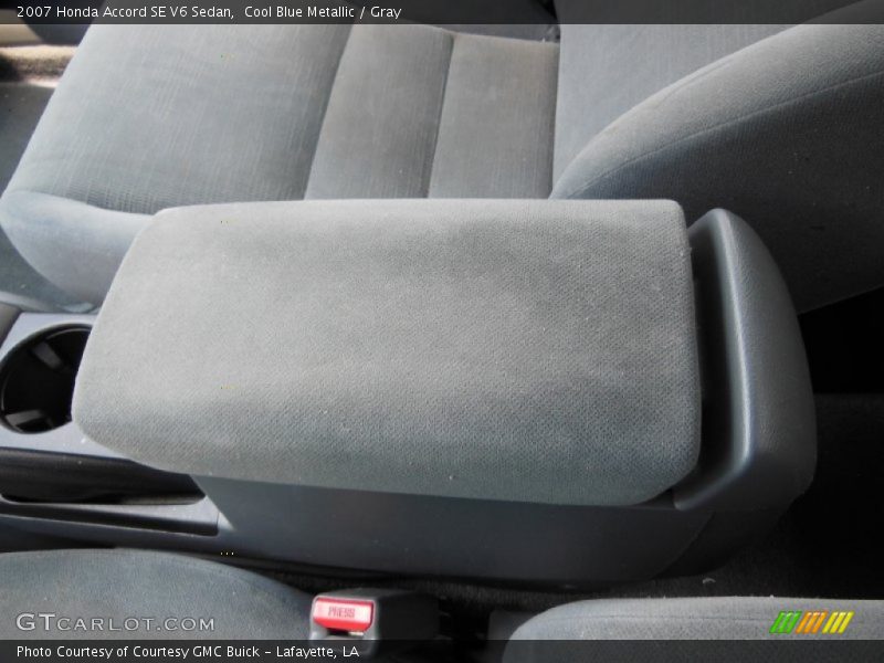 Cool Blue Metallic / Gray 2007 Honda Accord SE V6 Sedan