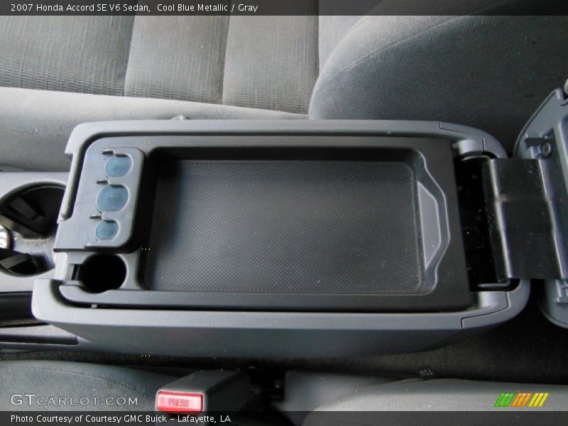 Cool Blue Metallic / Gray 2007 Honda Accord SE V6 Sedan