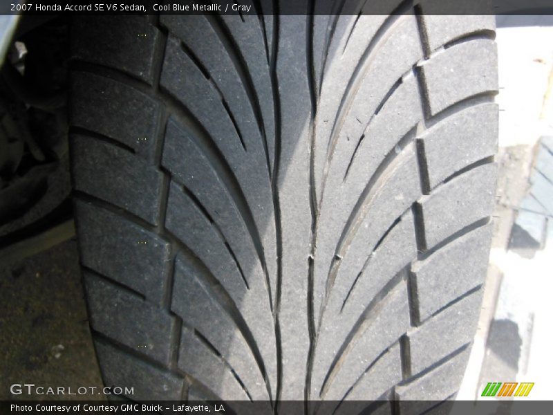 Cool Blue Metallic / Gray 2007 Honda Accord SE V6 Sedan