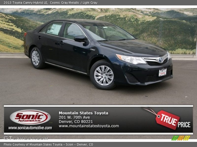 Cosmic Gray Metallic / Light Gray 2013 Toyota Camry Hybrid LE