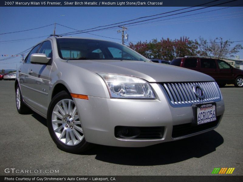 Silver Birch Metallic / Medium Light Stone/Dark Charcoal 2007 Mercury Milan V6 Premier