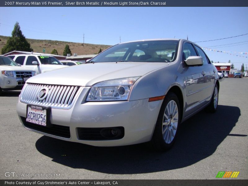 Silver Birch Metallic / Medium Light Stone/Dark Charcoal 2007 Mercury Milan V6 Premier
