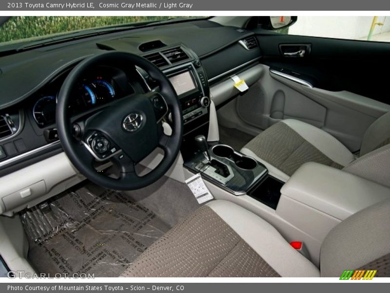 Cosmic Gray Metallic / Light Gray 2013 Toyota Camry Hybrid LE