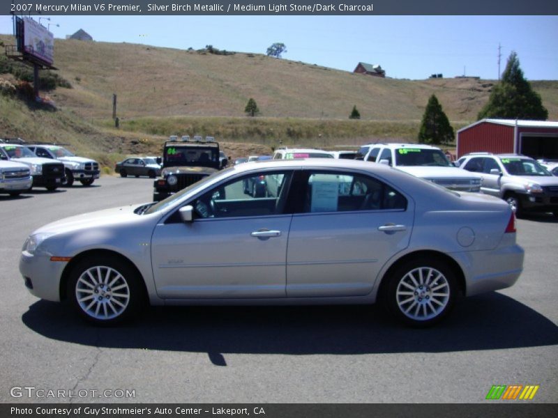 Silver Birch Metallic / Medium Light Stone/Dark Charcoal 2007 Mercury Milan V6 Premier