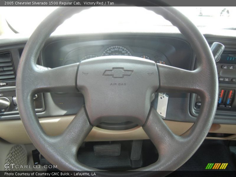 Victory Red / Tan 2005 Chevrolet Silverado 1500 Regular Cab