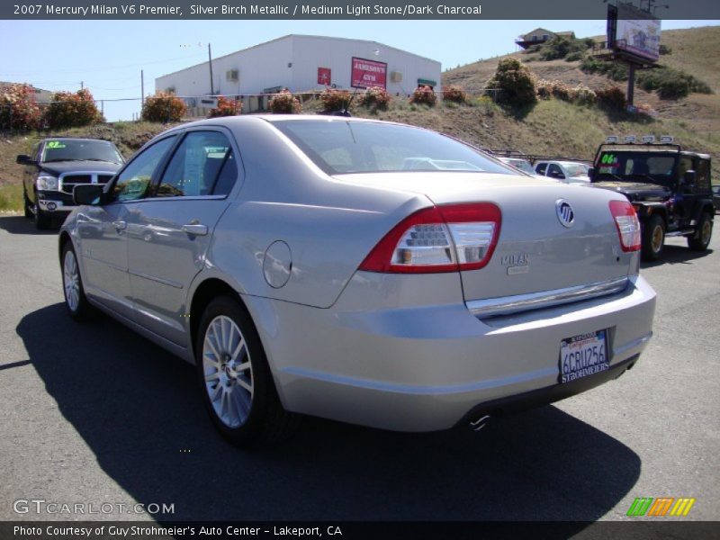 Silver Birch Metallic / Medium Light Stone/Dark Charcoal 2007 Mercury Milan V6 Premier