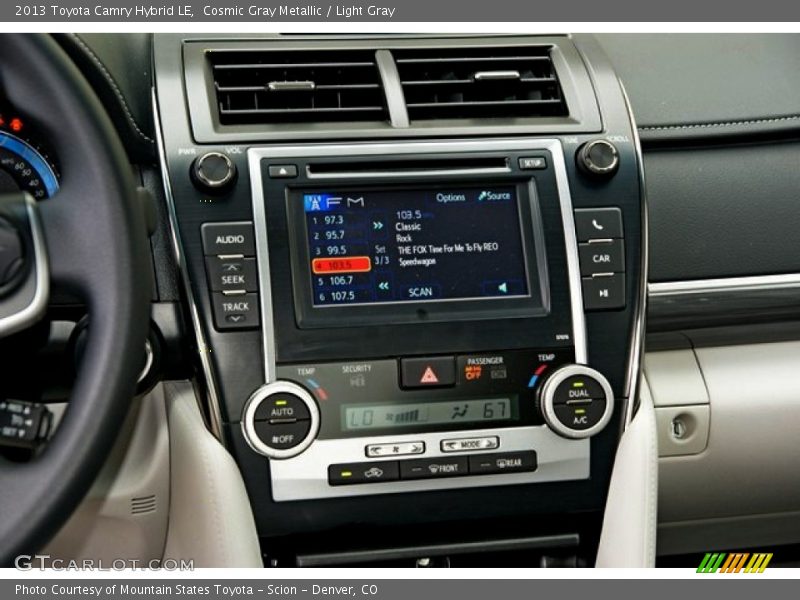 Cosmic Gray Metallic / Light Gray 2013 Toyota Camry Hybrid LE