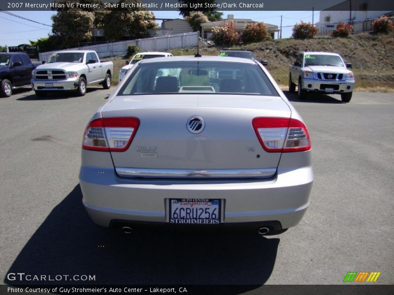 Silver Birch Metallic / Medium Light Stone/Dark Charcoal 2007 Mercury Milan V6 Premier