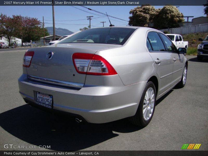 Silver Birch Metallic / Medium Light Stone/Dark Charcoal 2007 Mercury Milan V6 Premier