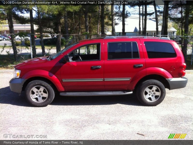  2008 Durango Adventurer 4x4 Inferno Red Crystal Pearl