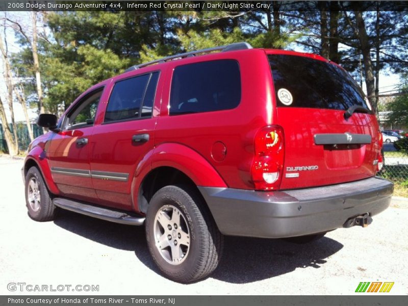 Inferno Red Crystal Pearl / Dark/Light Slate Gray 2008 Dodge Durango Adventurer 4x4