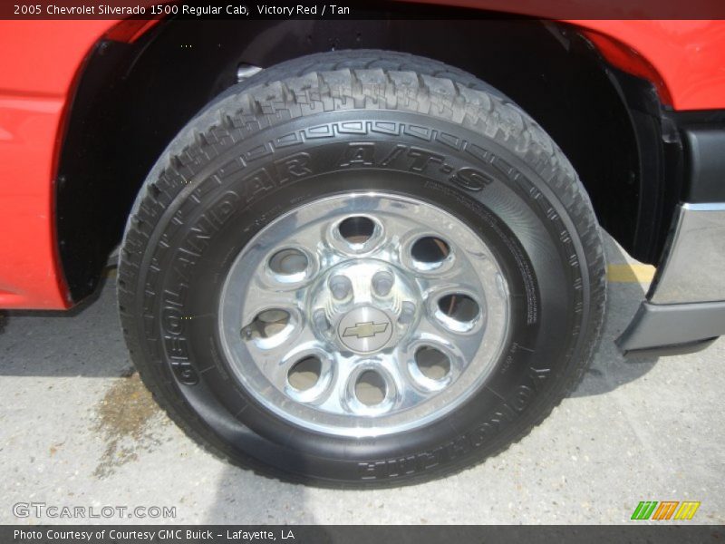 Victory Red / Tan 2005 Chevrolet Silverado 1500 Regular Cab